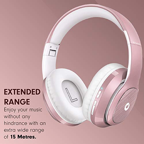 Melomane-Melophones-Opera-Jh-913-Bluetooth-Wireless-On-Ear-Headphones-With-Mic-Rose-Pink Melomane Melophones Opera Upto 24Hrs Playback,40Mm Drivers, Soft Padded Ear Cushions & Physical Noise Isolation…