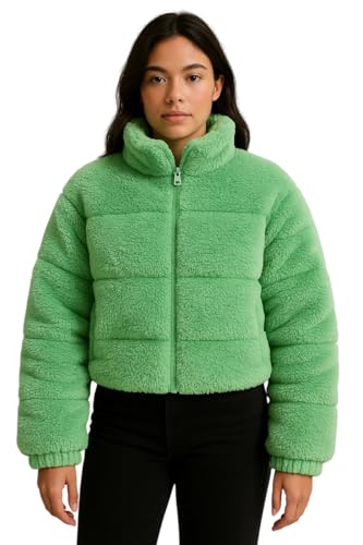 Image of KOTTY Women's Coral Fabric Winter Grey Jacket - Ultra-Soft Warm Wear with Plush Texture and Premium Comfort Fit