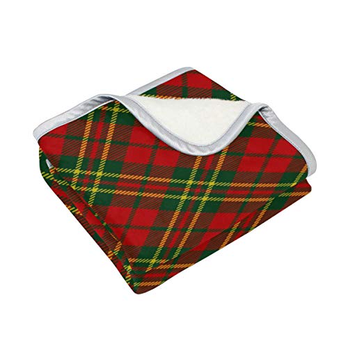 Top Carpenter Baby Kids Cozy Warm Throw Thermal Soft Bed Blanket 50X60 In Xmas Seamless Tartan Pattern Flannel Fleece Blanket #TOP1