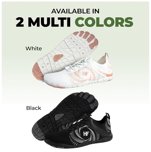HF Active Healthy Barefoot Shoes for Men Woman – Pain Relief Wide Toe Box, Arch Support, Minimalist Zero Drop Shoes – Lightweight Natural Walking Running Sneakers2