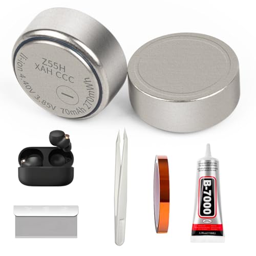 RLJT JIN 2PCS Z55H Upgrade Replacement Batteries,Compatible with WF-1000XM4 Headset Battery,Ultra-Long Life Battery with complimentary Installation Tools.