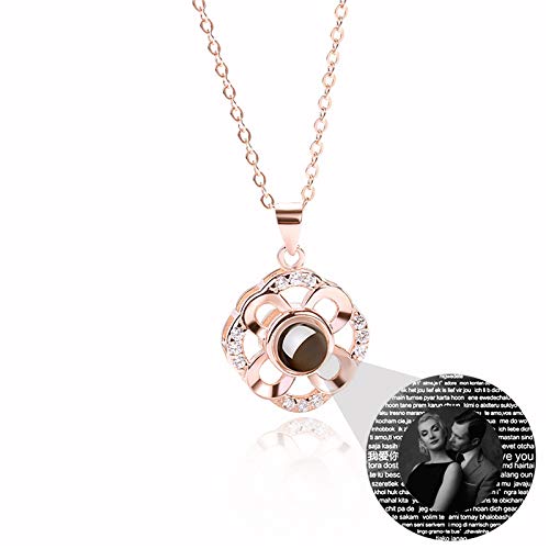 Colgante De Mujer Personalizado I Love You Collar Collar Personalizado Con Imagen...