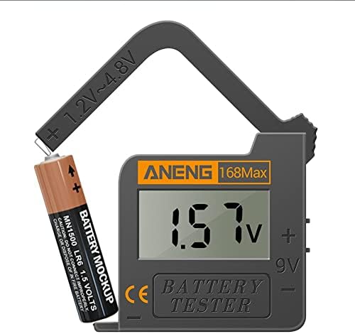 Volt Checker Battery Tester ,Suitable for AA AAA C D 9V Button Tool Universal, Portable Universal Digital Battery Charge Checker, Small Electrical Equipment Battery Life Level Testers Power Meter