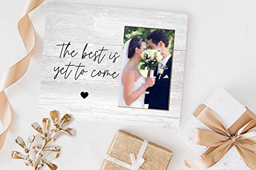 Orchroma Inspirational Quote The Best Is Yet To Come Picture Frame - Valentine's Day Engagement Wedding Gifts For Him Her Engaged Couples,Bride And Groom Photo Frame Gift,Love Remembrance Gift 8X10 In #TOP1