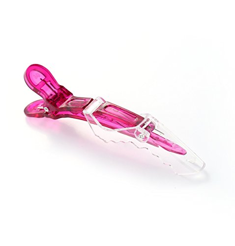 Set de 10 pinzas Croc transparentes para cabello miniatura 5