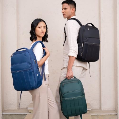 Image of Assembly Rover Laptop Backpack for Men Women 15.6 Inch Travel Office Bag with Rain Cover Trolley Sleeve
