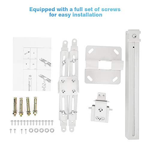 Universal Projector Ceiling Mount Projector Ceiling Bracket Holder with Adjustable Length & Set of Installation Accessories Projector Wall Ceiling Mount for Home, Office and School Projection Installa