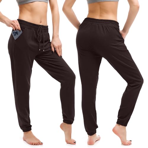 Image of Walifrey Womens Joggers with Pockets, Drawstring Sweatpants Women for Lounging Jogging Workout and Gym