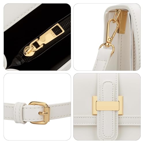 kkxiu crossbody bags for women - top handle purses for lady leather handbags shoulder clutch with adjustable shoulder strap