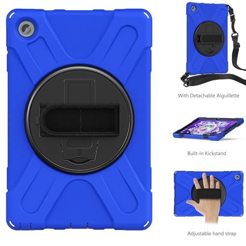 Funda para Lenovo Tab M10 Plus 3a Gen con protector pantalla azul 4