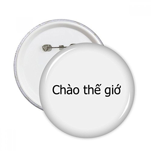 Pins monde ronde vietnamienne DIYthinker de 5 pièces de taille M pour customiser vos vêtements
