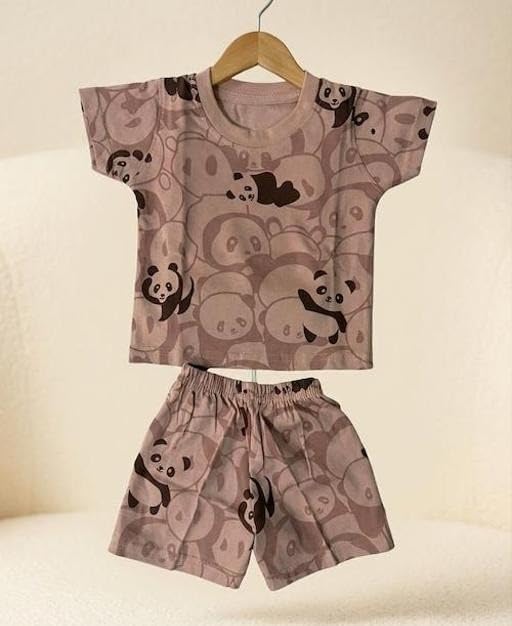 Baby Unisex Short Sleeves Printed Top & Bottom Set| Comfortable, Breathable, Lightweight, Skin Friendly|SL_197-image-22