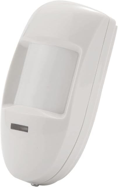 Jcevium 12V Wired Dual PIR Motion Sensor Infrared Probe Burglar Alarm Detector Home Security System, White