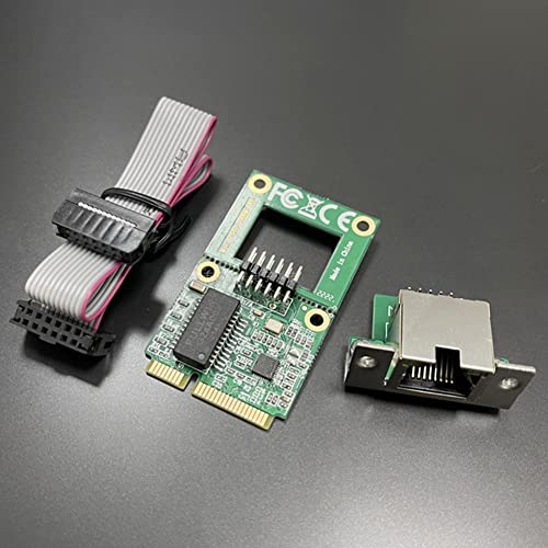 New Mini PCI-E Network Card 1000Mbps Gigabit Ethernet NIC Adapter RTL8111F PCI Express 10/100/1000M RJ45 LAN, Green miniatura 3