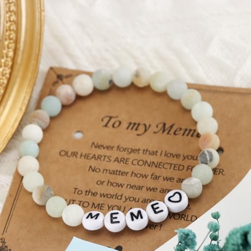 HUTIMY Gifts for Meme Birthday Women Italian Cute Grandmother Mothers Day Bracelet Meme Jewelry4
