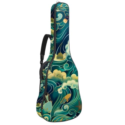 Housse guitare basse 109 cm sac à dos étanche en tissu Oxford souple