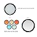 LETWING TR-09 Magnetic Round Head Flash Accessory Kit for Godox V1 V1 Pro V100 Flash and Godox H200R AD200 AD200Pro AD200Pro II Strobe Light, Included Barn Door, Snoot, Color Filter, Reflector