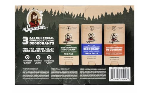 Desodorante Natural Dr. Squatch para Hombre 3 pack 2.65 oz miniatura 2