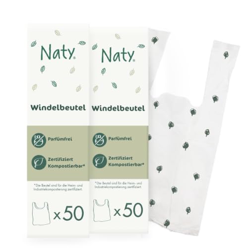 Naty Baby Windelbeutel mit Henkeln, 2 x 50 Stück – Ansicht 1
