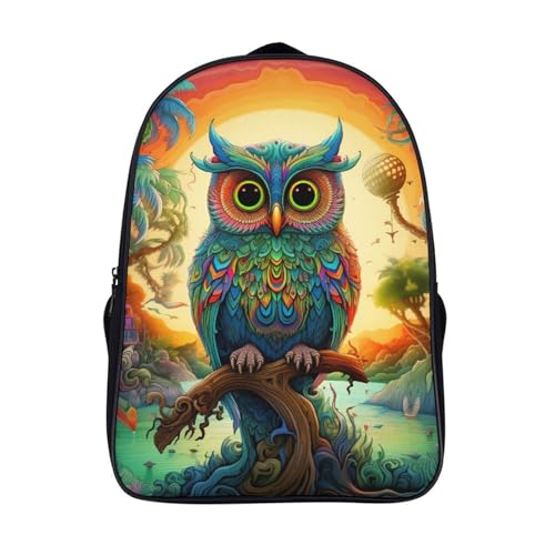 Sac à dos pour enfants de dessin animé hibou 40x28x16cm école garçon