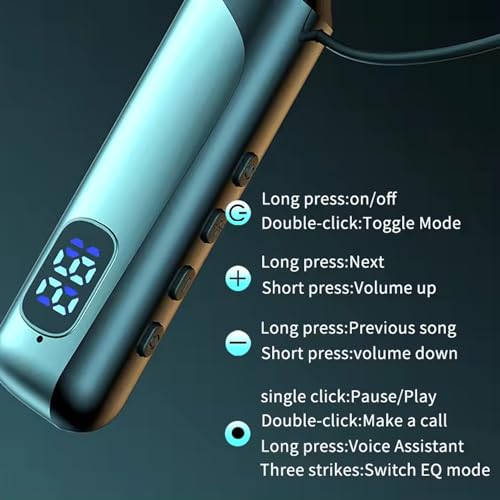Image of iFAST IF-185 Digital Display Bluetooth Wireless Neckband Earphone| HD Call Stereo Bass | Up to 40 Hours Music Playtime |Noise Cancellation, Voice Assistance, Dual Pairing, Plug-in Cards Mode [ Grey ]