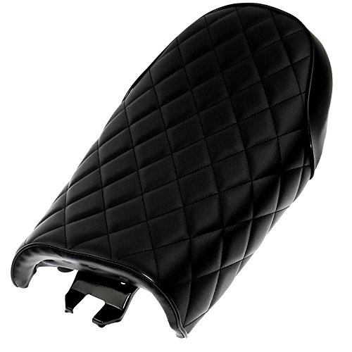 HDBUBALUS Motorcycle Vintage Cafe Racer Seat Fit for CB CL Retro Cafe Racer CB350 CB400 CB500 CB550 CB750 Black