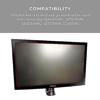 HumanCentric VESA Mount Adapter Bracket for Samsung Monitors S27D390H, S24D390HL, S27D360H, S24D360HL, S24D390