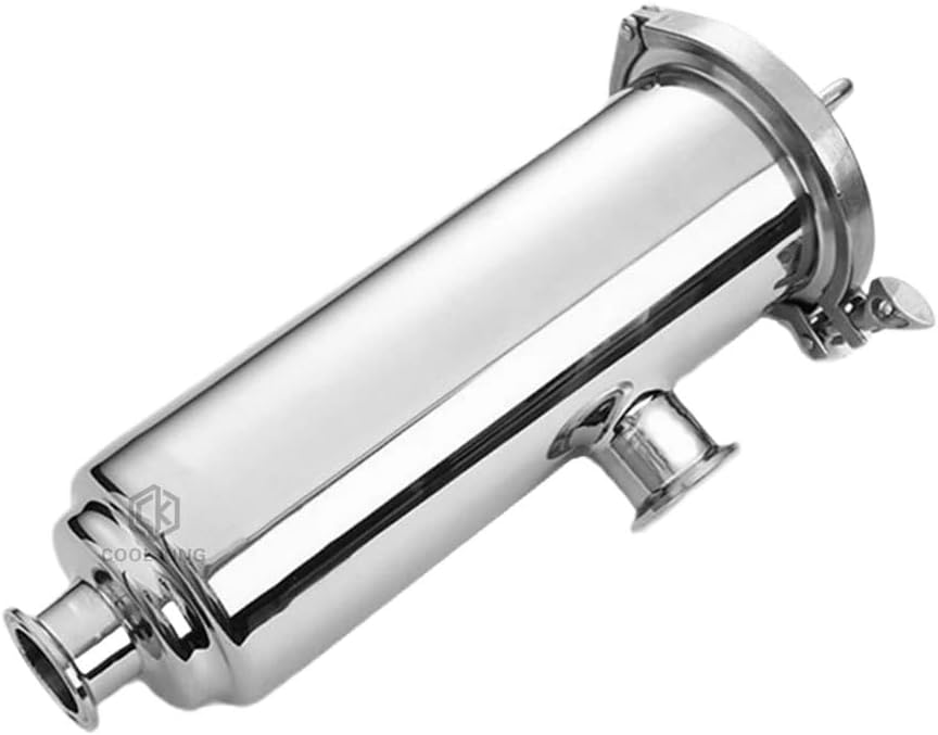 304 Stainless Steel Elbow Fit 38/51/63mm Pipe x 1.5" 2" 2.5" Tri Clamp in-line Filter Strainer Homebrew Beer Brewing(38mm Ferrule 50.5,60 Mesh)