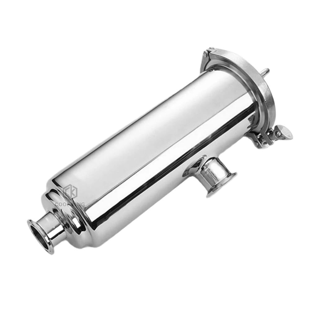 Coude en acier inoxydable 304 de 63mm avec crépine à triple pince 100 mesh
