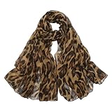 Mode Léopard Animal Motif Châle, Écharpe à Imprimé Léopard, Écharpe Châle d'Hiver Femme, Soirée Élégant Access