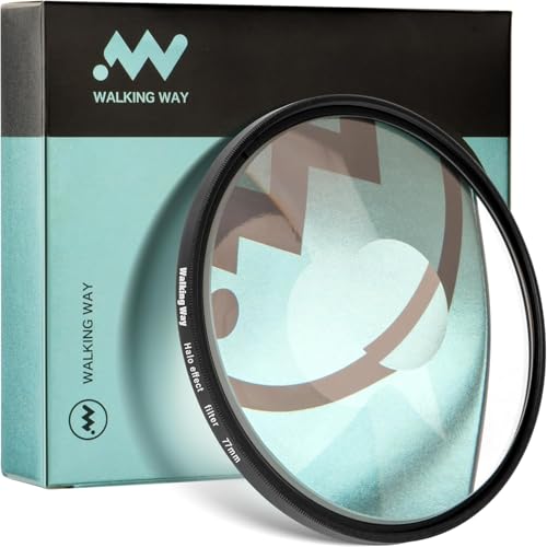 Walking Way Vortex Lens Filter 62mm Creates Circular Halo Effect