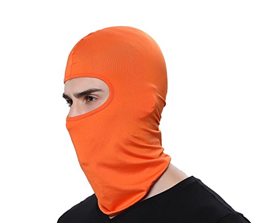GANWAY Ski Mask Balaclava Hood Skullies Beanies Outdoor Sports Cycling Hat (Orange) - Thumbnail 2