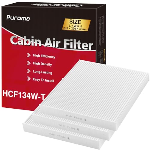 Puroma �L���r���G�A�t�B���^�[ 3�p�b�N �����̑@�ۑw�t�� CP134 CF10134 �z���_ �V�r�b�N CR-V �I�f�b�Z�C �p�C���b�g Accord Ridgeline Passport Acura CSX ILX MDX RDX TLX RL