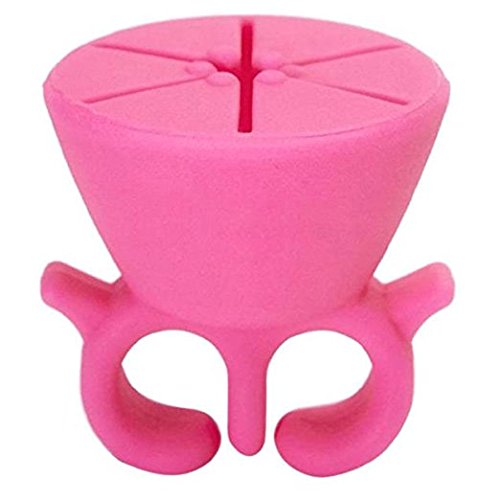 Evana 1Pcs Wearable Nail Polish Bottle Holder Ring for Home Trave...