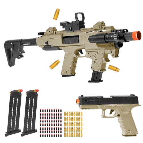 Realistic Toy Toy Gun Blaster, Soft Bullet Toy Dart Hand Gun Soft Bullet Pistol Foam Shell ejecting...