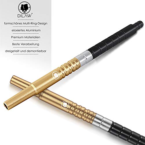 DILAW® Shisha Mundstück Nexus Multi-Ring-Design Aluminium ✓ Kombinierbar mit Allen handelsüblichen Schläuchen – Bild 3