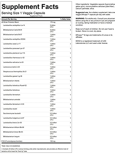 Swanson Epic-Pro 25-Strain Probiotic 30 Billion Cfu Digestive Health Immune System Support Prebiotic Nutraflora Fos 30 Drcaps Veggie Capsules (Caps) (3 Pack) #TOP2