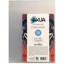 Akua Printmaking Plate, 6-Inch x 8-Inch, 24-Pack, Clear