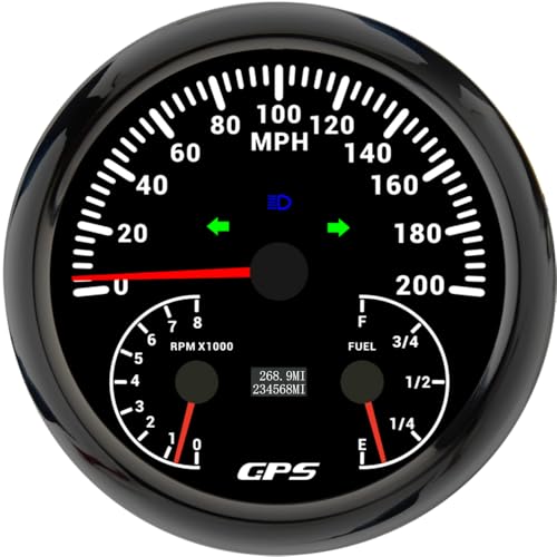 Velocímetro GPS multifunción en rutas nocturnas con indicador de 7 colores