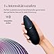 Womanizer Next 3D Pleasure Air Klitoris-Stimulator – Saugvibrator für Frauen – Vibrierendes Sexspielzeug für Erwachsene mit 14 Vibrationsmodi – Wasserdicht Klit-Sauger – Wiederaufladbar - Schwarz