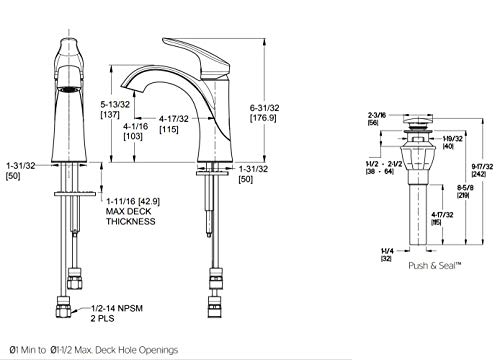 Pfister Weller Bathroom Sink Faucet, Single Handle, Single Hole Or 3-Hole, Tuscan Bronze Finish, Lg42Wr0Y #TOP5