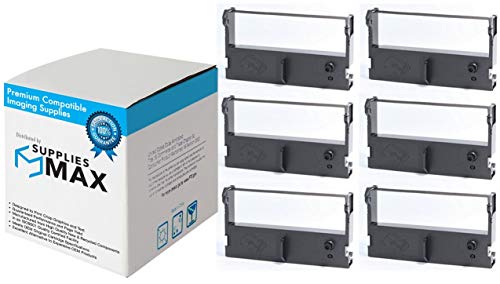 SuppliesMAX Compatible Replacement for Citizen CD-S500/S501/503 Black/Red P.O.S. Printer Ribbons (6/PK) (IR-31RB)