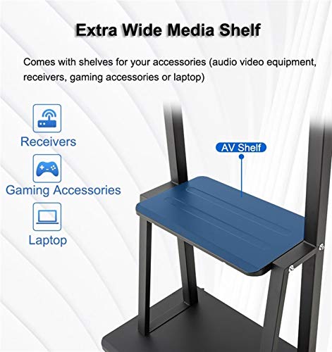 Soporte móvil para TV de 32" a 65" con ruedas ajustable miniatura 6