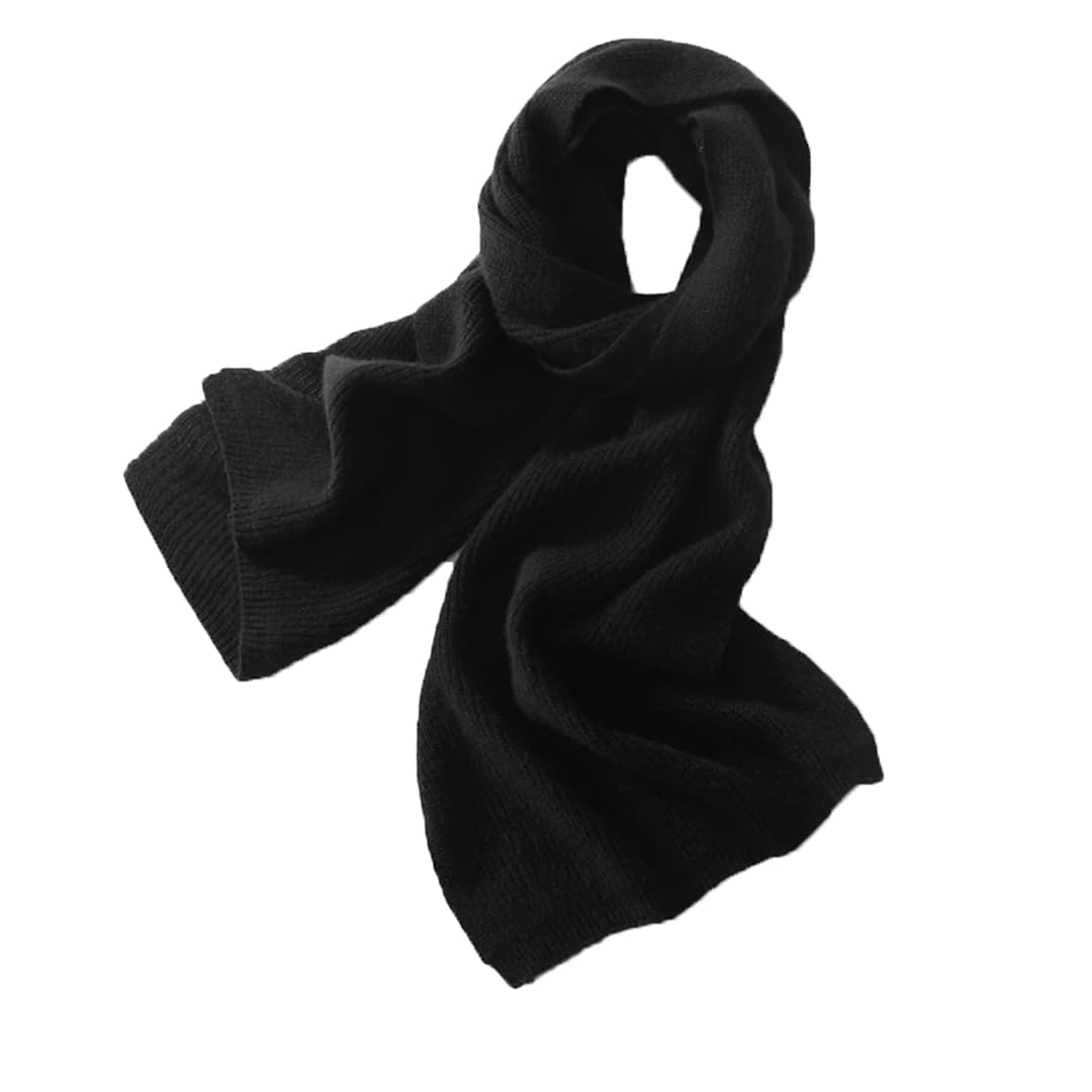 Bufanda unisex de cachemira chal de invierno bufandas de punto de cachemira mujeres hombres cálido color sólido chal