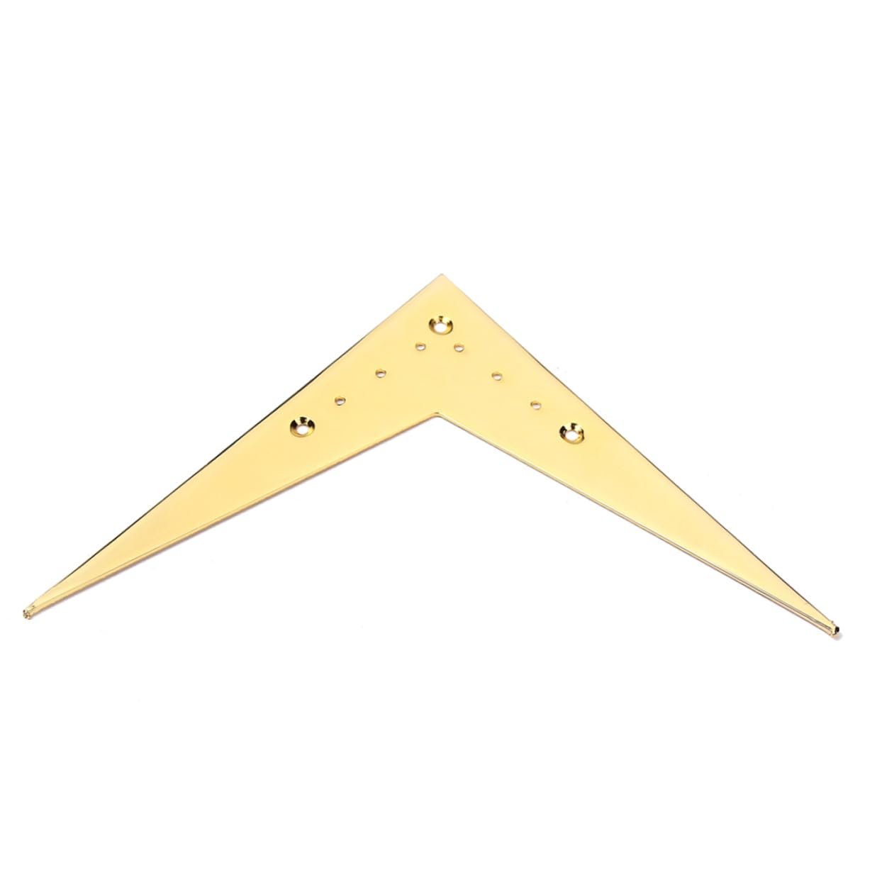 FAVOMOTO String Vee Style Guitar Bridge Tailpiece Gold Metal Replacement for Guitar Parts Easy to Install String Spacing Durable and Sturdy Design