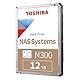 TOSHIBA N300 12TB Interne NAS-Festplatte, 3,5’’ SATA HDD, 7200 RPM, 24/7 Betrieb, unterstützt 1-8 Baysysteme, 128MB Cache, 180TB/Jahr Arbeitslast, 3 Jahre Garantie (HDEXZ13ZNA51F).
