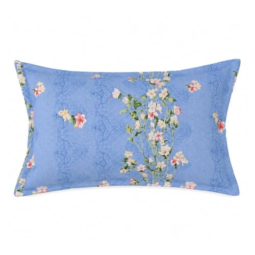 Image of Florida Polycotton Bedsheet (Blue, Single)