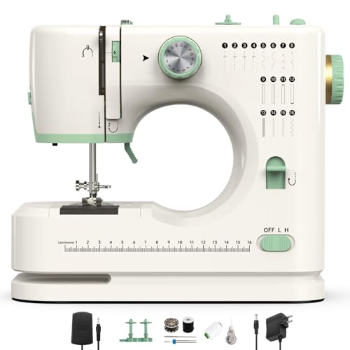 StitchMaster Pro:Ballet on twin needles.Sewing machine,sewing machine for beginners,Double needle and double thread,16 kinds of stitches.Sewing machine for Household,sewing machine for adults.(Full)
