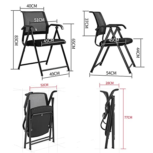 Chaise de bureau avec accoudoirs pliable pour petits espaces