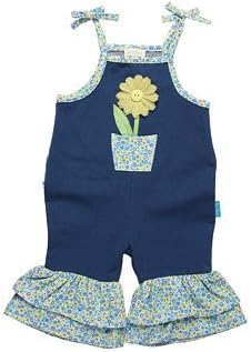 le top Calico Cutie Flower Pot Jumpsuit w/Ruffles, Baby Girls 3-9 mos.